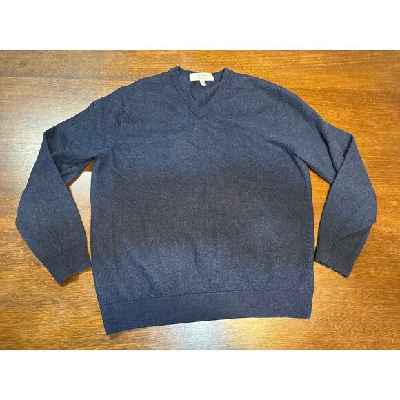 Turnbury Extra Fine Merino Wool Sweater Men Large Spring Golf Pickleball Shrunk - Picture 1 of 9